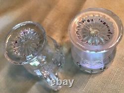 Fenton Art Glass french opalescent Miniature Table Set