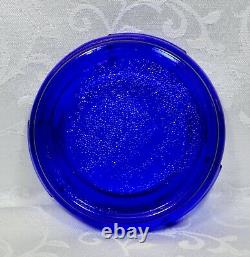 Fenton, Candy Box with Base, Topaz Opalescent & Cobalt Blue Glass, Limited Ed