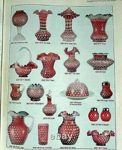 Fenton Cranberry Opalescent Polka Dot Vase 7W x 4H 1950's Mint