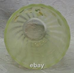 Fenton, Fairy Light, Burmese & Topaz Opalescent Glass, Hand Decorated, Honey Bee