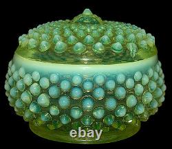 Fenton Hobnail Topaz Opalescent Vanity / Cologne / Perfume Set