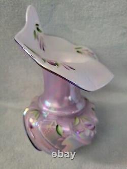 Fenton Opalescent Daisy Fern Jack in the Pulpit-Tulip Vase Signed