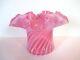 Fenton Pink Opalescent Spiral Art Glass Vase, Usa