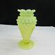 Fenton Topaz Opalescent Hobnail Cup Flared Footed Vase 1941 Htf! Glows W132
