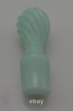 Fenton Vintage Rare 1954 Aqua Blue Tourqouise Swirl Handled Cruet Opaline