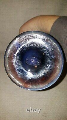 Fenton art glass Plum Opalescent Hobnail Fan Vase