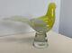 Fratelli Toso Murano Opalescent Yellow Canary Signed