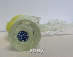 Fratelli Toso murano Opalescent Yellow Canary Signed