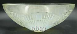 French ART DECO Large Opalescent Coquille Glass Bowl by Rene Lalique, ca 1924