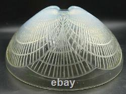 French ART DECO Large Opalescent Coquille Glass Bowl by Rene Lalique, ca 1924