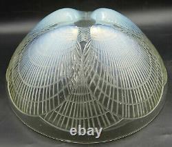 French ART DECO Large Opalescent Coquille Glass Bowl by Rene Lalique, ca 1924