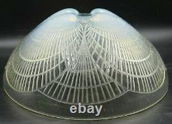 French ART DECO Large Opalescent Coquille Glass Bowl by Rene Lalique, ca 1924