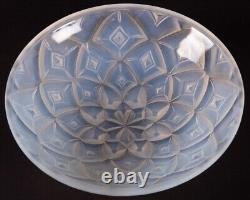 French Choisy Le Rois Opalescent Art Deco Opaline Glass Center Piece Bowl Dish