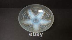 French Choisy-le Roi Art Glass 9.25 Opalescent Star Fish Bowl, c. 1930