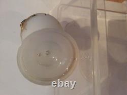 French Napoleon III Opaline Vase W Cameo C 1870 Art Glass Very Rare