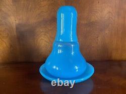 French Opaline Glass Tumble Up Bedside Carafe Set