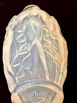 HTF Sabino Opalescent Art Glass Perfume Bottle Nude Dancing Nymphs Art Nouveau