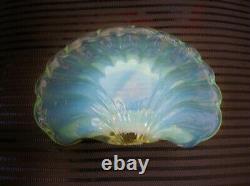 Heavenly MURANO Mind Blowing OPALESCENT Glass Bowl SHELL SCULPTURE Colors CHANGE