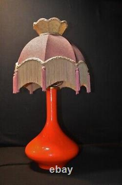 Holmgaard Original Danish table lamp mid-century Opaline tinted glass C1960s