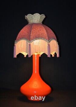 Holmgaard Original Danish table lamp mid-century Opaline tinted glass C1960s