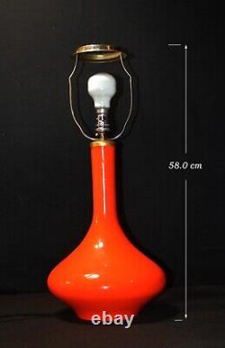 Holmgaard Original Danish table lamp mid-century Opaline tinted glass C1960s