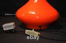 Holmgaard Original Danish table lamp mid-century Opaline tinted glass C1960s