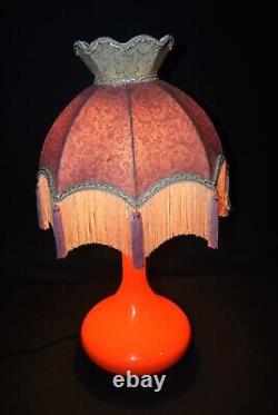 Holmgaard Original Danish table lamp mid-century Opaline tinted glass C1960s