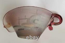 Jon Art Signed Romanian Art glass bowl