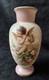 Josef Ahne Opaline Hand Painted Cherub Art Glass Vase 19th Century Signed