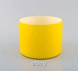 Kastrup / Holmegaard. A pair of large bowls in yellow opaline glass