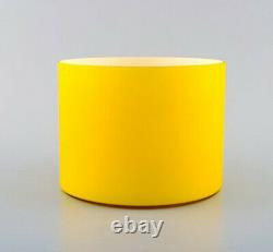 Kastrup / Holmegaard. A pair of large bowls in yellow opaline glass