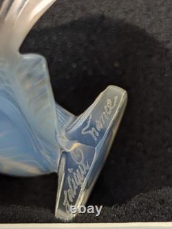 LALIQUE France Fish DAMSEL FISH Opalescent Crystal Glass Figurine Boxed Signed