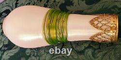 LOETZ 1898 Diana Cisele Opaline Iridescent Hand Blown w-Spiral Schnuerl Decor +
