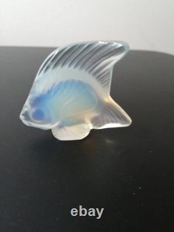 Lalique Signed Opalescent Angel Fish