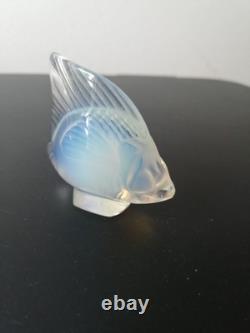 Lalique Signed Opalescent Angel Fish