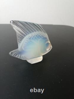 Lalique Signed Opalescent Angel Fish