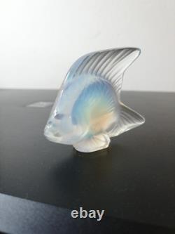 Lalique Signed Opalescent Angel Fish
