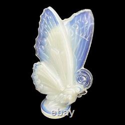 Large 1930s Sabino Paris Opalescent Closed Wings Crystal Butterfly 6 x 5 NWOB