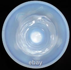 Large Opalescent Art Glass Vase Musician & Dancers France Menuet Etling Sabino