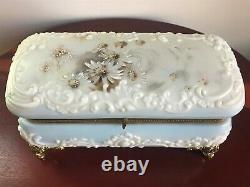 Large Wave Crest Glass Dresser/Vanity Box Casket Ormolu Mounts