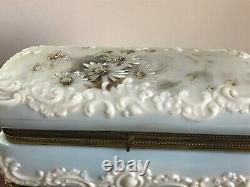 Large Wave Crest Glass Dresser/Vanity Box Casket Ormolu Mounts