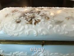 Large Wave Crest Glass Dresser/Vanity Box Casket Ormolu Mounts