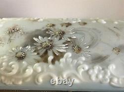 Large Wave Crest Glass Dresser/Vanity Box Casket Ormolu Mounts