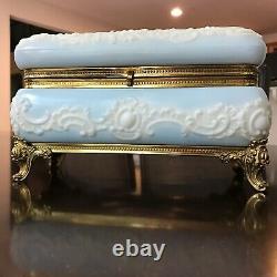 Large Wave Crest Glass Dresser/Vanity Box Casket Ormolu Mounts