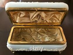 Large Wave Crest Glass Dresser/Vanity Box Casket Ormolu Mounts