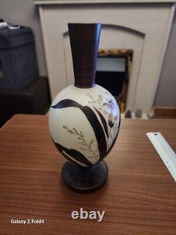 Late 19th Century Possibly Pallme Konig Opaline Hand Painted Glass Vase