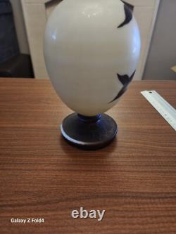 Late 19th Century Possibly Pallme Konig Opaline Hand Painted Glass Vase