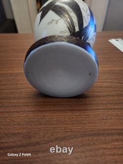 Late 19th Century Possibly Pallme Konig Opaline Hand Painted Glass Vase
