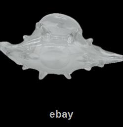 Lucio Zanetti Hand Blown Murano Opalescent Art Glass Conch Shell/ Signed
