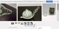 Lucio Zanetti SCULPTURE Cat opaline glass MURANO VENICE LA MURRINA DISCOUNTED